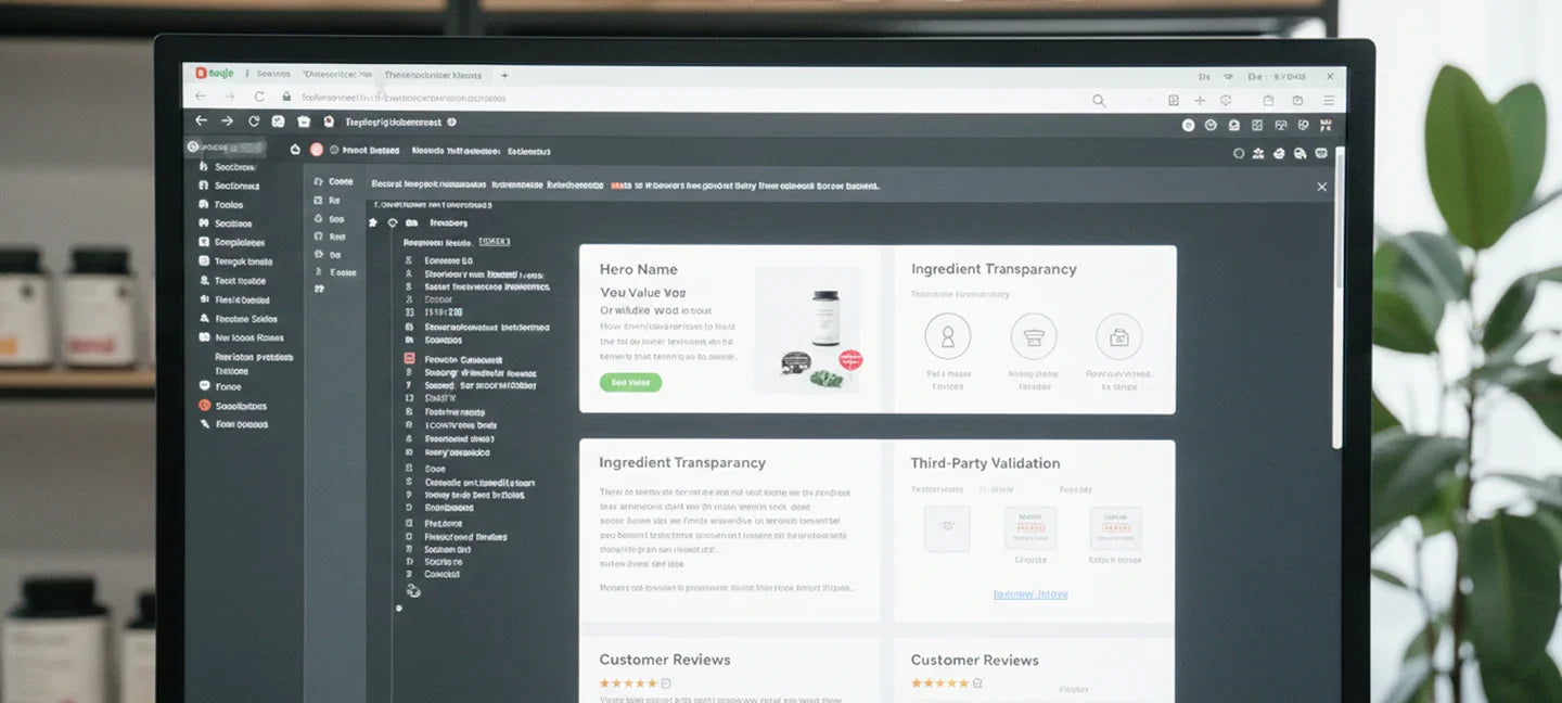 Pre-Built vs Custom Shopify Sections for Supplement Stores: What Actually Converts
